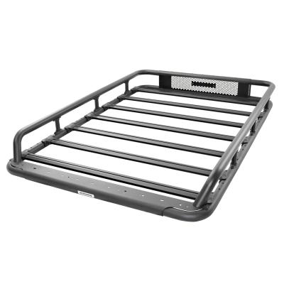 SRM600 75 Inch Tubular Basket Style Roof Rack Textured Black Go Rhino
