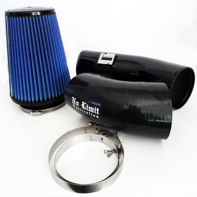 6.7 Cold Air Intake 11-16 Ford Super Duty Power Stroke Black Oiled Filter Stage 1 No Limit Fabrication