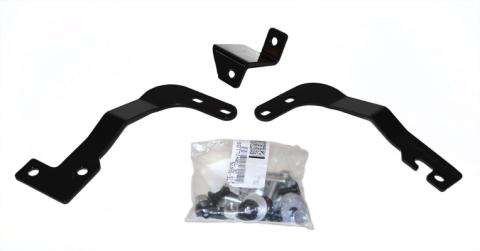 OE Xtreme Wheel to Wheel Side Steps Mounting Brackets Only Black Powder Coat 2011-2013 Silverado/Sierra 2500 HD Go Rhino