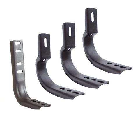 Brackets for 6 Inch OE Xtreme Wheel to Wheel SideSteps Black powder coat 2007-2014 Silverado/Sierra 2500 HD/3500 HD Go Rhino