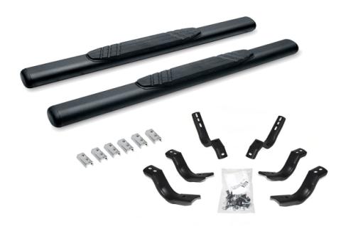 4 Inch OE Xtreme SideSteps With Mounting Bracket Kit Textured Black 2007-2018 Silverado/Sierra 150/2500 HD Go Rhino