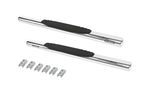 4 Inch OE Xtreme SideSteps With Mounting Bracket Kit Polished Stainless Steel 2009-2025 Dodge Ram 150/2500/3500 Go Rhino
