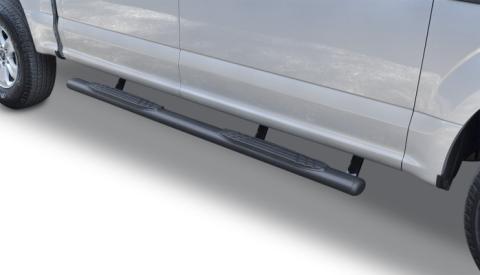 4 Inch OE Xtreme SideSteps With Mounting Bracket Kit Textured Black 2015-2026 Ford F-150/ F-250/F-350 Crew Cab Go Rhino