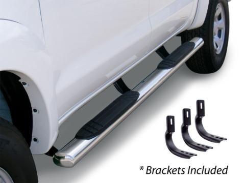 4 Inch OE Xtreme SideSteps With Mounting Bracket Kit Textured Black 2015-2026 Ford F-150 Go Rhino