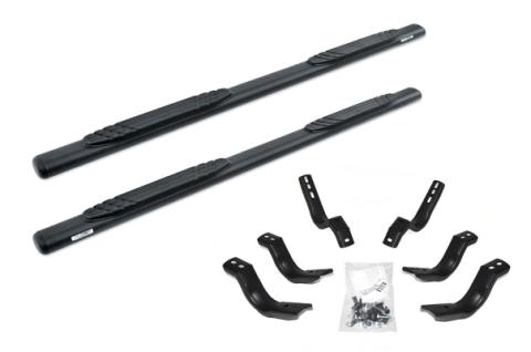 4 Inch OE Xtreme SideSteps With Mounting Bracket Kit Textured Black 2011-2014 Dodge Durango 2011-2021 Jeep Grand Cherokee Go Rhino