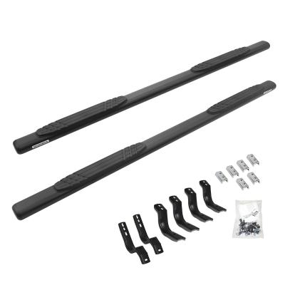 4 Inch OE Xtreme SideSteps With Mounting Bracket Kit Textured Black 2015-2018 Ram 1500 Go Rhino