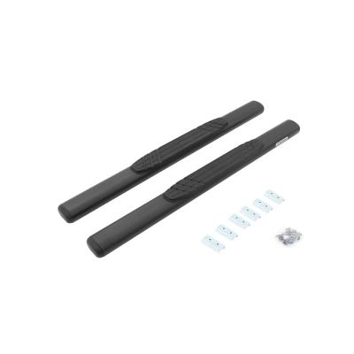 5 Inch OE Xtreme Low Profile Side Steps w Mounting Brackets Kit Black Powder Coat Black 2011-2019 Ford Explorer Go Rhino