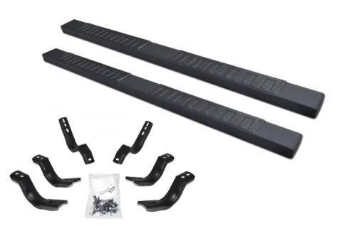 6 Inch OE Xtreme II SideSteps With Mounting Bracket Kit Textured Black 2007-2018 Silverado/Sierra 1500 2015-2018 Silverado/Sierra 2500 HD/3500 HD Go Rhino