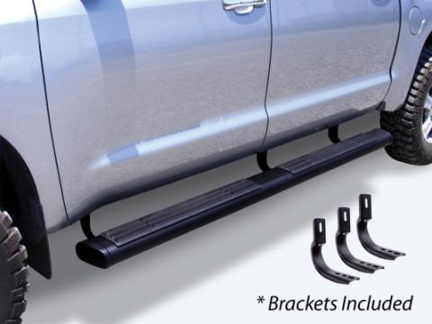 6 Inch OE Xtreme Composite SideSteps Kit 80in Long Black + Brackets Black 1999-2006 Silverado/Sierra 150 2001-2013 Silverado/Sierra 2500/3500 Go Rhino