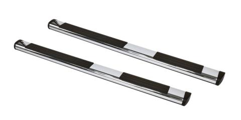 6 Inch OE Xtreme Composite SideSteps Kit 80in Long Chrome + 3 Brackets Per Side Chrome 2007-2013 Silverado/Sierra 1500 Go Rhino