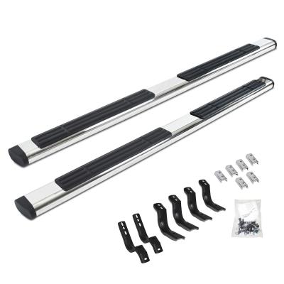6 Inch OE Xtreme SideSteps With Mounting Bracket Kit Textured Black 2001-2006 Silverado/Sierra 1500 HD 2001-2014 Silverado/Sierra 2500 HD/3500 HD Go Rhino