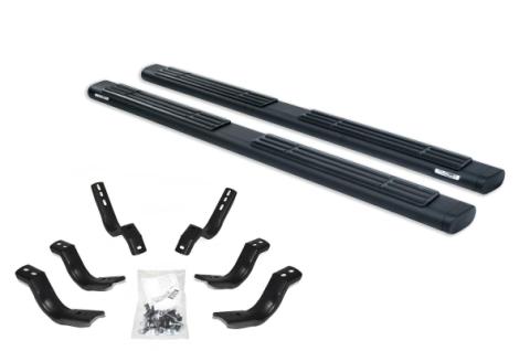 6 Inch OE Xtreme SideSteps With Mounting Bracket Kit Textured Black 2017-2026 Ford F-250/F-350 Go Rhino