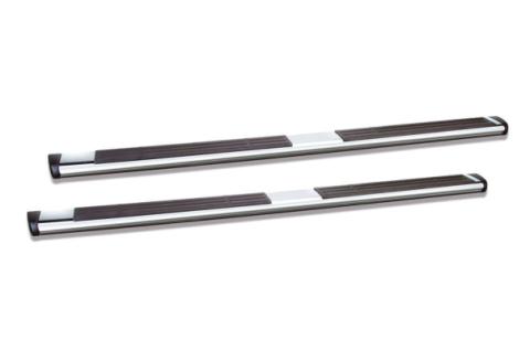6 Inch OE Xtreme SideSteps With Mounting Bracket Kit Polished Stainless Steel 2015-2026 Ford F-150/ F-250/F-350 Crew Cab Go Rhino