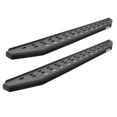 RB20 Running Boards With Mounting Brackets &amp; 2 Pairs of Drop Steps Kit Protective Bedliner Coating 2019-2026 Sierra 1500 2020-2026 Sierra 2500/3500 HD Go Rhino