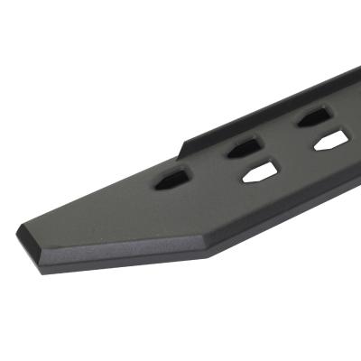 RB10 Slim Line Running Boards With Mounting Brackets Angled Textured Black 2009-2010 Dodge Ram 1500/2500/3500 Go Rhino