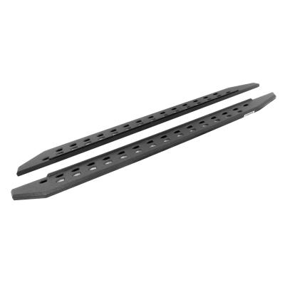 RB10 Slim Line Running Boards With Mounting Brackets Angled Protective Bedliner Coating 2015-2026 Ford F-150/ F-250/F-350 Extended Cab Go Rhino