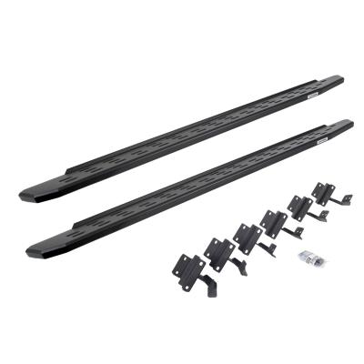 RB30 Running Boards with Mounting Bracket Kit Textured Black 2015-2025 Ford F-150/ F-250/F-350 Go Rhino