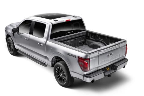 RB30 Slim Line Running Boards with Mounting Bracket Kit Textured Black 2015-2025 Ford F-150/ F-250/F-350 Go Rhino