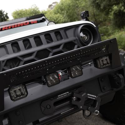 Go Rhino Blackout Series Lights Pair of 4x3 Cube LED Sideline Spot Light Kit Black Go Rhino