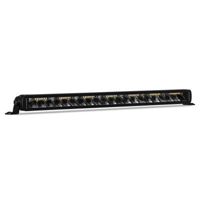 Go Rhino Blackout Combo Series Lights 20.5 Inch Single Row LED Light Bar With Amber Lighting Black Go Rhino