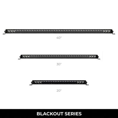 Go Rhino Blackout Series Lights 31.5 Inch Single Row LED Light Bar Black Go Rhino