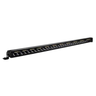Go Rhino Blackout Combo Series Lights 31.5 Inch Single Row LED Light Bar With Amber Lighting Black Go Rhino