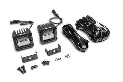 Go Rhino Bright Series Lights 3x3 Cube LED Flood Lights, Set of Four Black Go Rhino