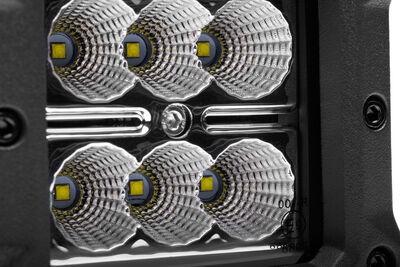 Go Rhino Bright Series Lights 3x3 Cube LED Flood Lights, Set of Four Black Go Rhino