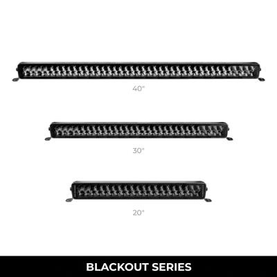 Go Rhino Blackout Series Lights 21.5 Inch Double Row LED Light Bar Black Go Rhino