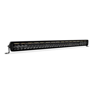 Go Rhino Blackout Combo Series Lights 32 Inch Double Row LED Light Bar With Amber Lighting Black Go Rhino