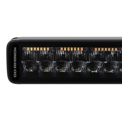 Go Rhino Blackout Combo Series Lights 42 Inch Double Row LED Light Bar With Amber Lighting Black Go Rhino