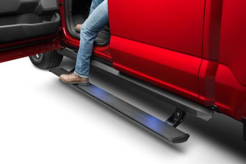PowerStep XL Electric Running Boards Plug N Play System For 2019-2021 Silverado/Sierra 1500 2020-2022 Silverado/Sierra 2500/3500 Crew Cab AMP Research