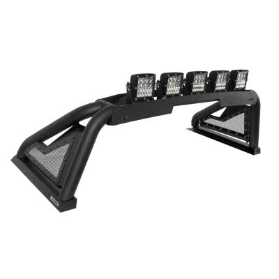Sport Bar 2.0 with Power Actuated Retractable Light Mount Textured Black 2019-2026 Ram 1500 2020-2026 Silverado/Sierra 2500 HD Go Rhino