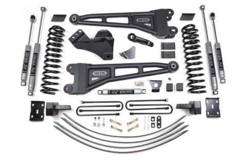 6 Inch Lift Kit w/ Radius Arm Ford F250/F350 Super Duty 05-07 4WD Diesel 4 Inch Block Add A Leaf Without Overload NX2 Nitro