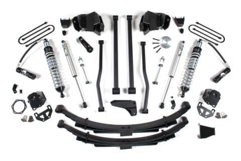 6 Inch Lift Kit Long Arm &amp; FOX 2.5 Coil-Over Conversion Dodge Ram 2500/3500 03-07 4WD Fox 2.5 Performance Shocks Diesel Rear Leaf Springs Fox 2.5 Performance Shocks