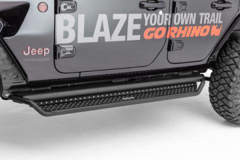 Dominator Xtreme D1 SideSteps Boards Only Textured Black 1999-2026 Ford F-250/F-350 2007-2026 Silverado/Sierra 1500 2009-2010 Dodge Ram 1500/2500/3500 Go Rhino