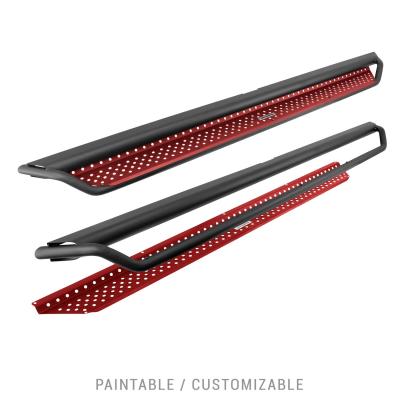 Dominator Xtreme D1 SideSteps Cab LengthWith Mounting Bracket Kit Textured Black 1999-2016 Ford F-250/F-350 Extended Cab Go Rhino
