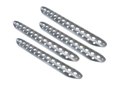 Dominator D3 Modular &amp; D3 1 piece Hoop Scuff Pad Set Brushed Aluminum Go Rhino