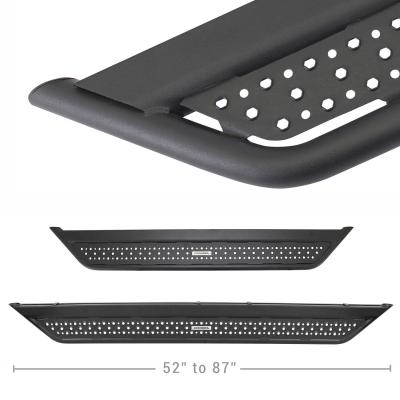 Dominator Xtreme D6 Side Steps with Rocker Panel Mounting Bracket Kit Textured Black 2015-2025 Ford F-150 2017-2026 Ford F-250/F-350 Go Rhino