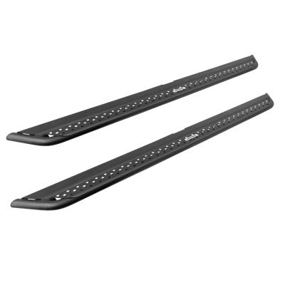 Dominator Xtreme DSS Side Steps with Rocker Panel Mounting Bracket Kit Textured Black For 2015-2025 Ford F-150 2017-2026 Ford F-250/F-350 Go Rhino