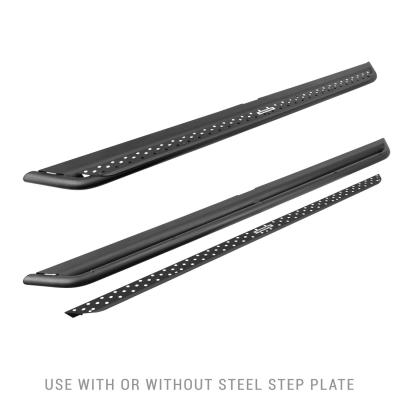 Dominator Xtreme DSS SideSteps With Mounting Bracket Kit Textured Black 1999-2016 Ford F-250/F-350 Extended Cab Go Rhino