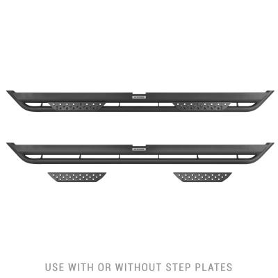 Dominator Xtreme DT Side Steps with Mounting Bracket Kit Textured Black 1999-2016 Ford F-250/F-350 Go Rhino