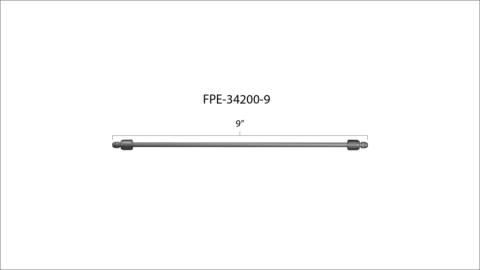 9 Inch High Pressure Fuel Line 8mm x 3.5mm Line M14 x 1.5 Nuts Fleece Performance
