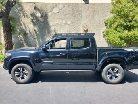 Dominator Xtreme D1 SideSteps With Mounting Bracket Kit Textured Black 2018-2023 Toyota Tacoma Go Rhino