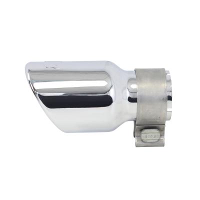 Stainless Steel Exhaust Tip 6 Inch Inlet Size: 2.0 Inch Outlet Size: 3.0 Inch Polished Stainless Steel Go Rhino