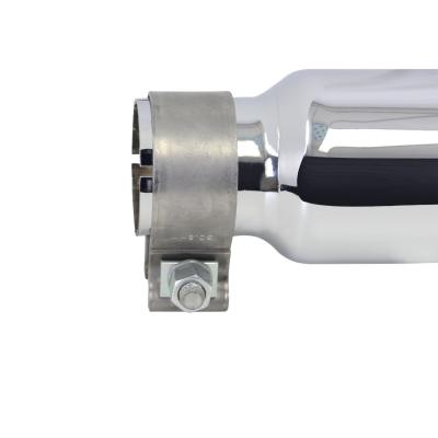 Stainless Steel Exhaust Tip 6 Inch Inlet Size: 2.0 Inch Outlet Size: 3.0 Inch Polished Stainless Steel Go Rhino
