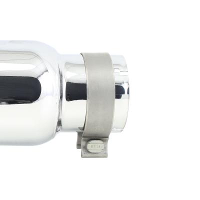 Stainless Steel Exhaust Tip 14 Inch Inlet Size: 3 1/2 Inch Outlet Size: 5.0 Inch Polished Stainless Steel Go Rhino