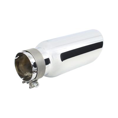 Stainless Steel Exhaust Tip 14 Inch Inlet Size: 3 1/2 Inch Outlet Size: 5.0 Inch Polished Stainless Steel Go Rhino
