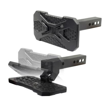 HS 20 Hitch Step Textured Black Go Rhino