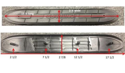 Step Pad For Hitch Step, 6000/4000 Series Side Steps and 3000 Series StepGuard Black Go Rhino